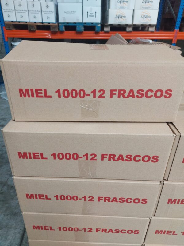 Envase de miel 1K con tapa, en caja de 12 unidades - Imagen 3