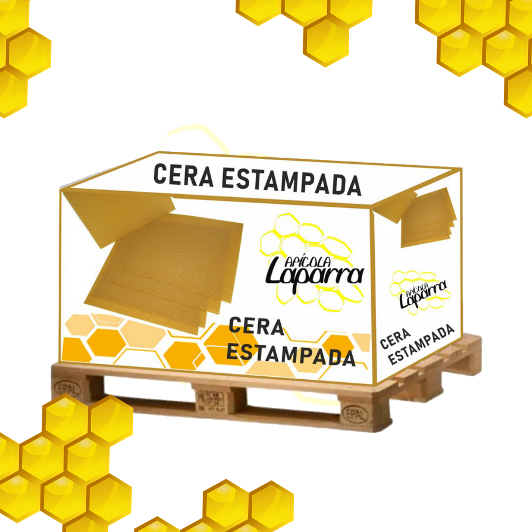 Caja Láminas de Cera de Abeja Pura 100%. - Apícola Laparra